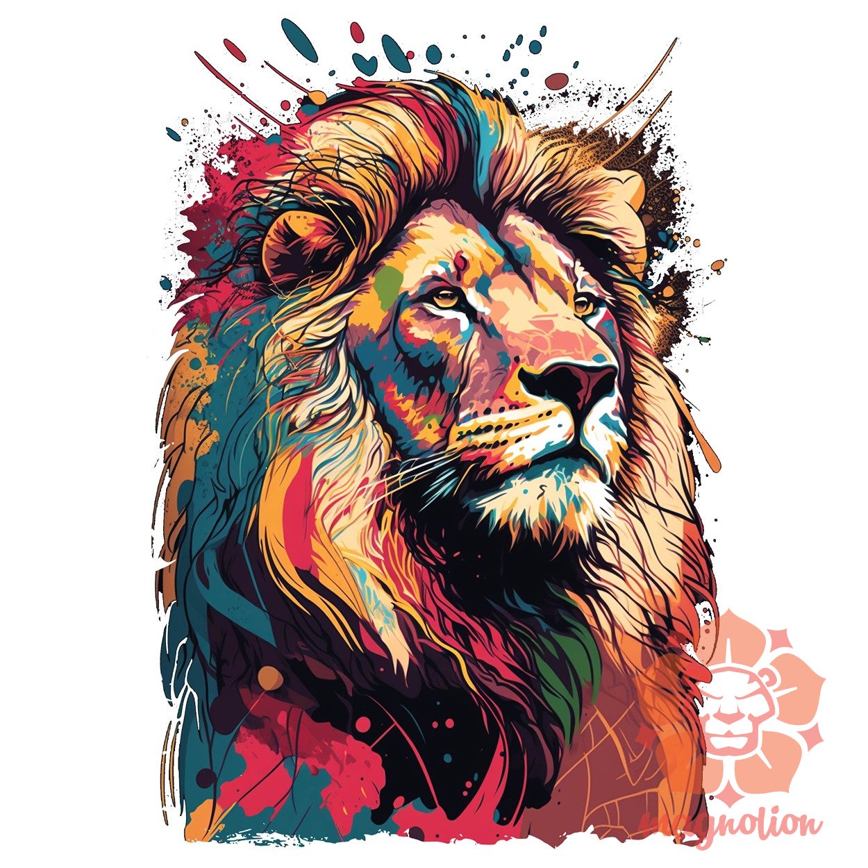 Pop art oroszlán v3