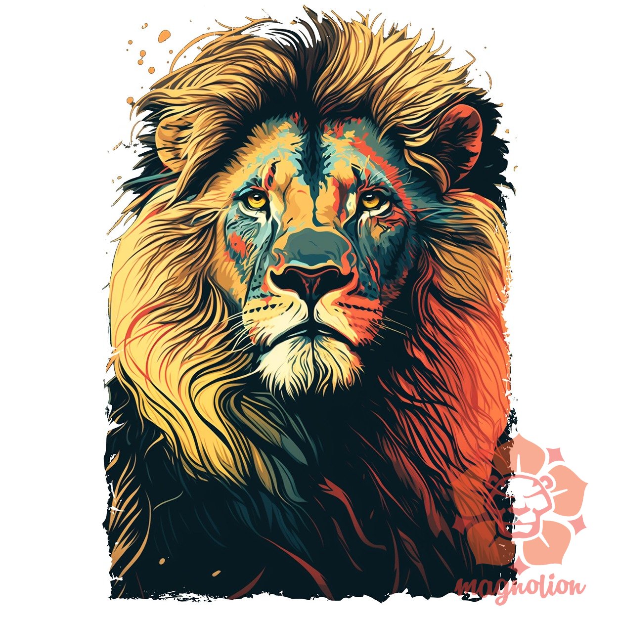 Pop art oroszlán v4