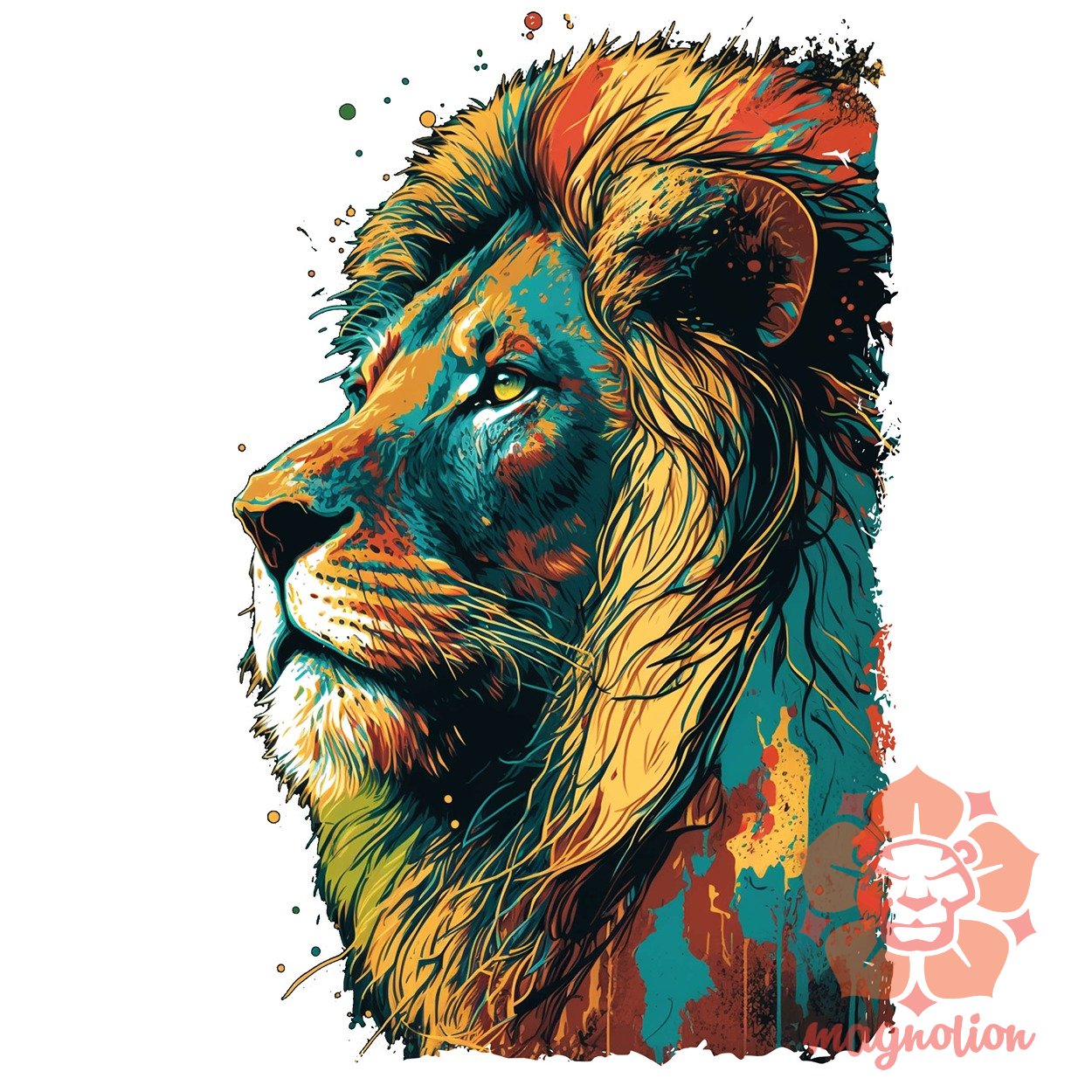 Pop art oroszlán v5