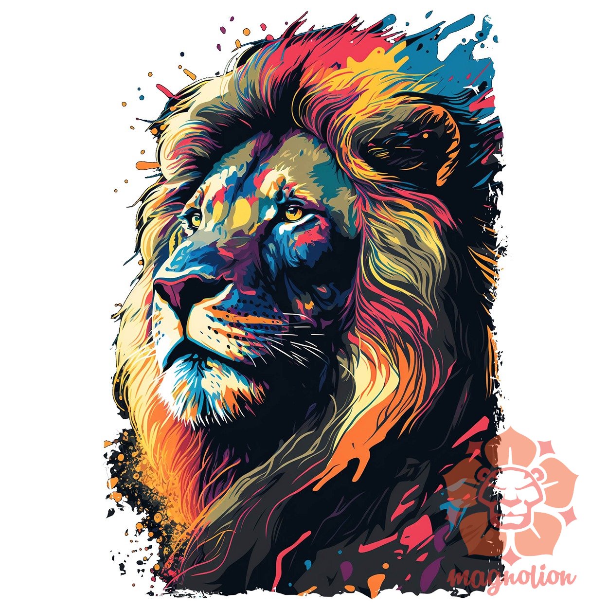 Pop art oroszlán v7