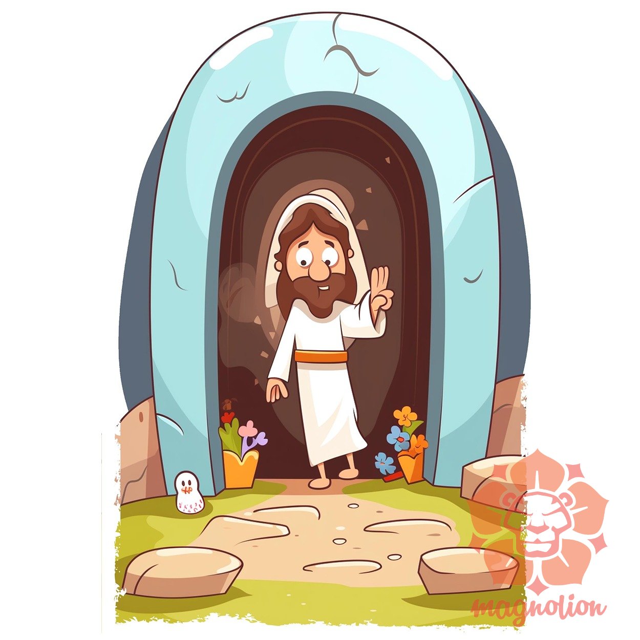 Rajzfilm húsvéti Jézus v3