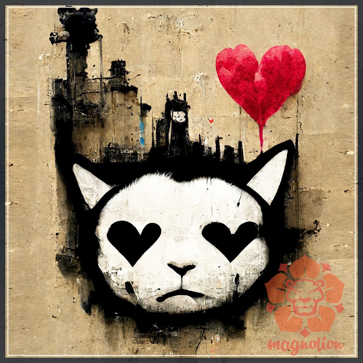 Graffiti cica szerelem v2