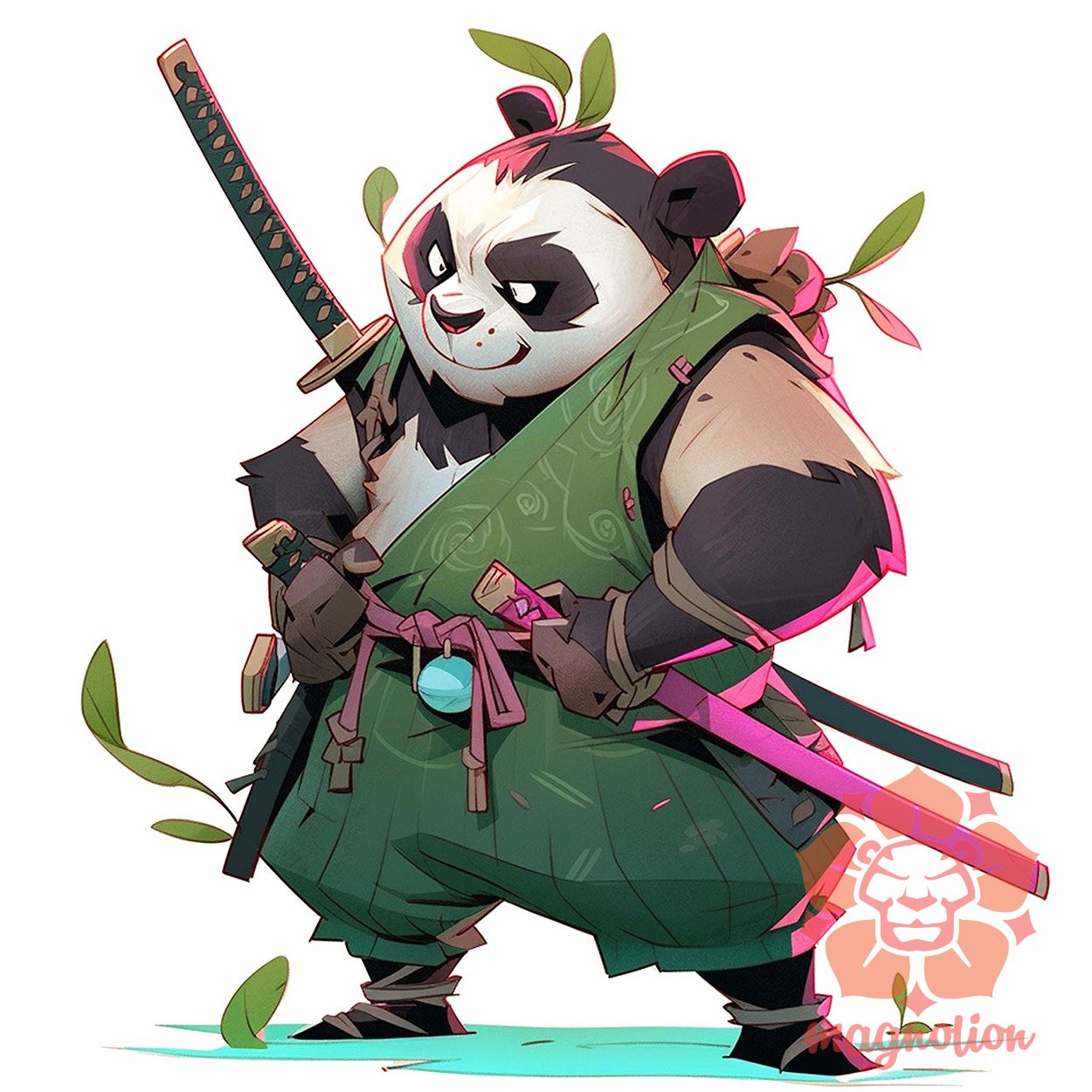 Chibi panda szamuráj v1