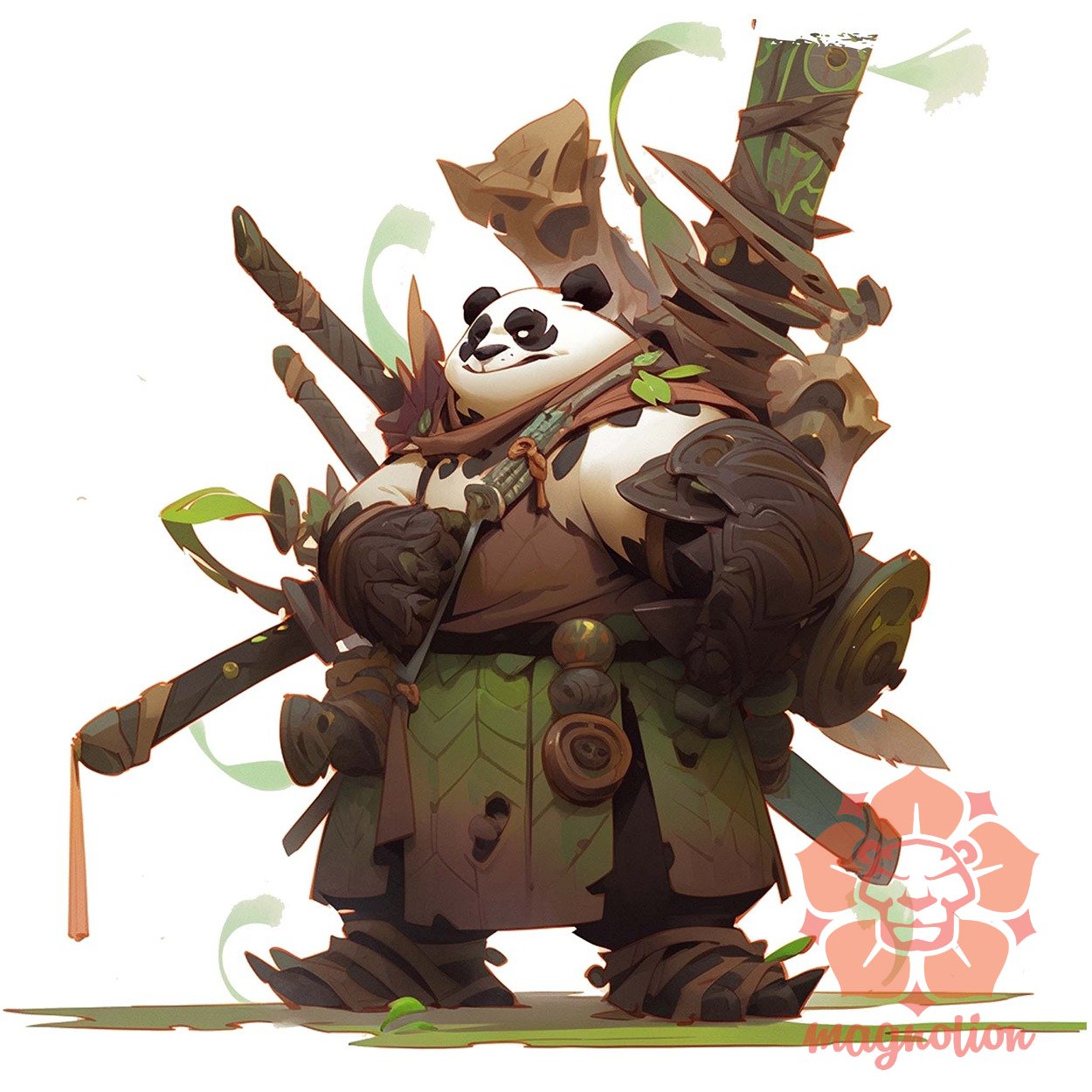 Chibi panda szamuráj v2