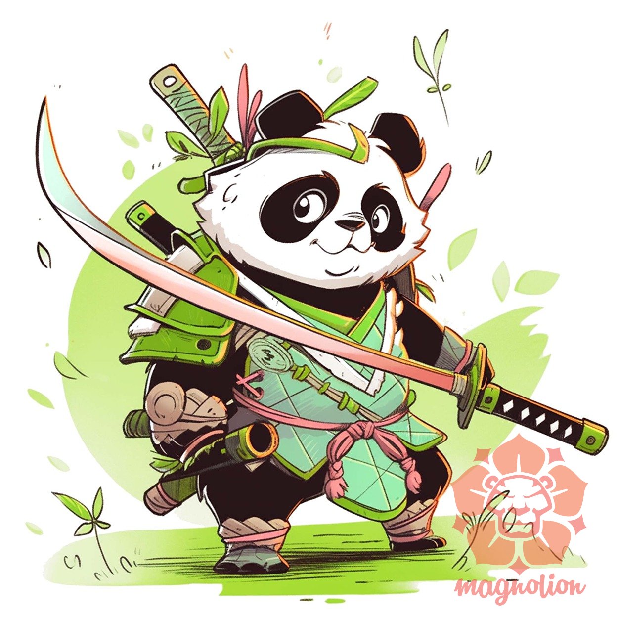 Chibi panda szamuráj v6