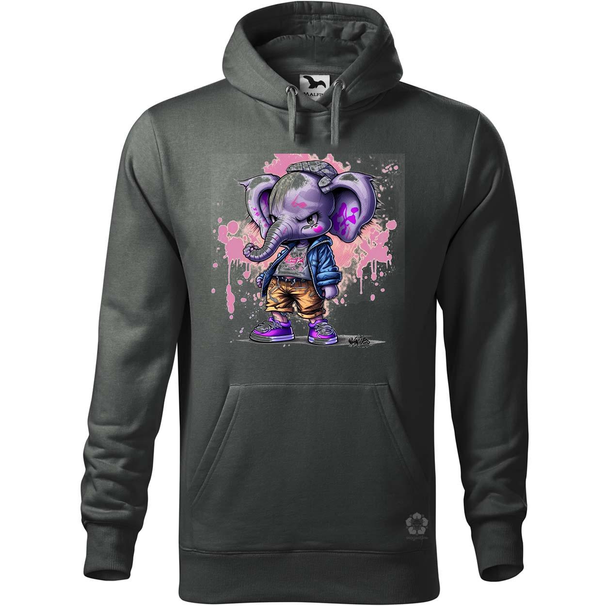 Morcos lila elefánt lány egyedi  pulóver 