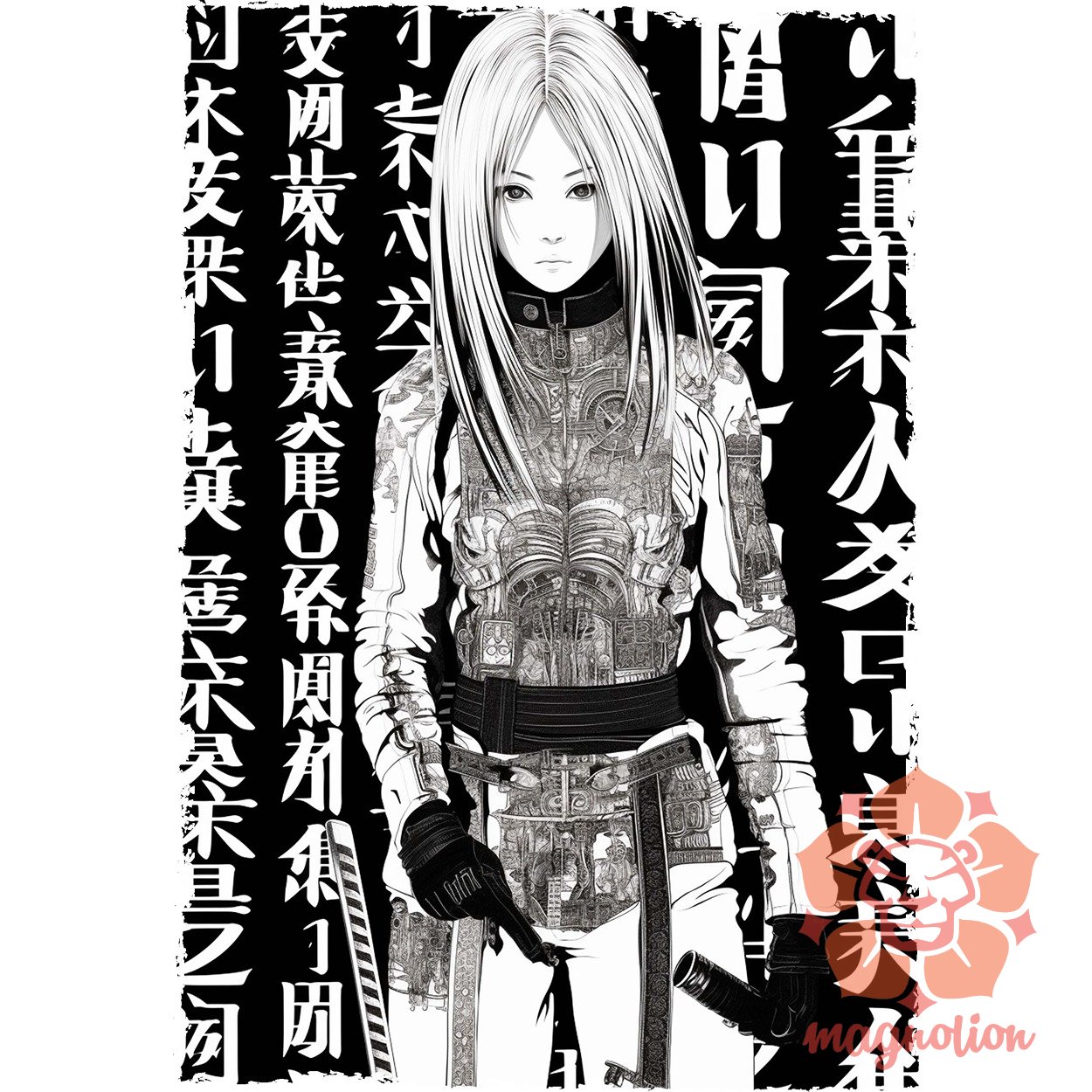 Cyberpunk manga lány v1