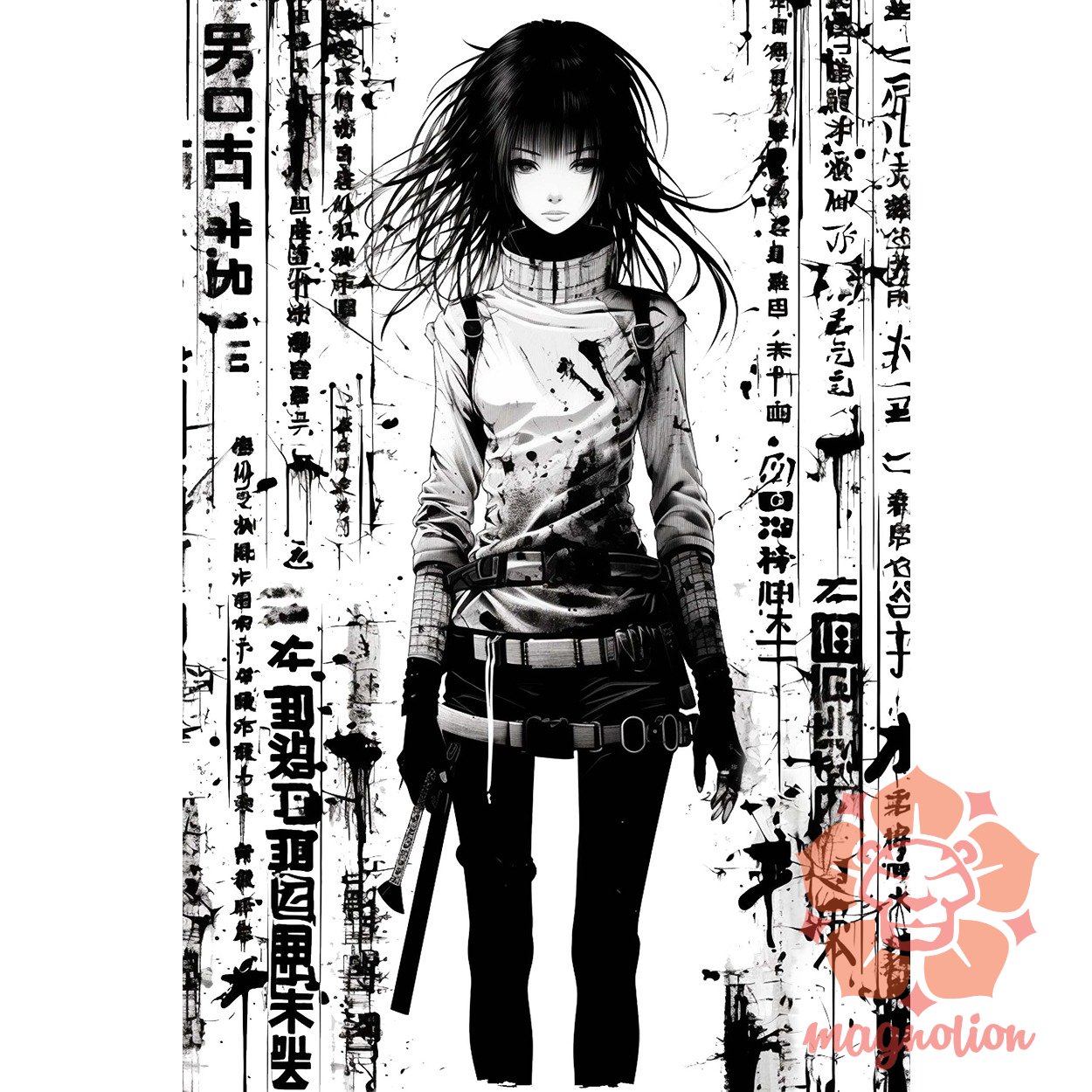 Cyberpunk manga lány v6
