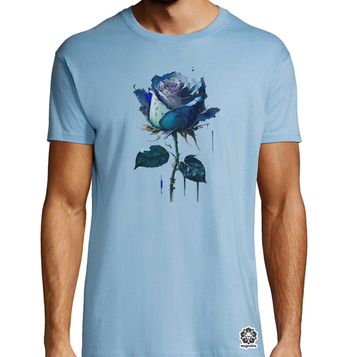 Festett kék rózsa v1