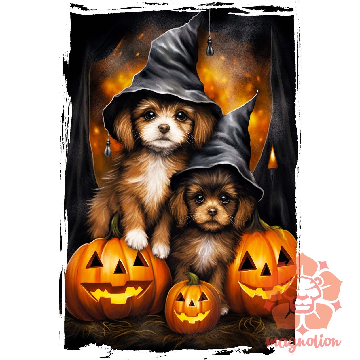 Halloween tök és kutyus v2