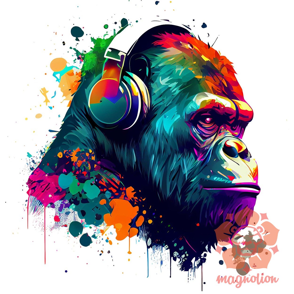 Gorilla zenét hallgat v1