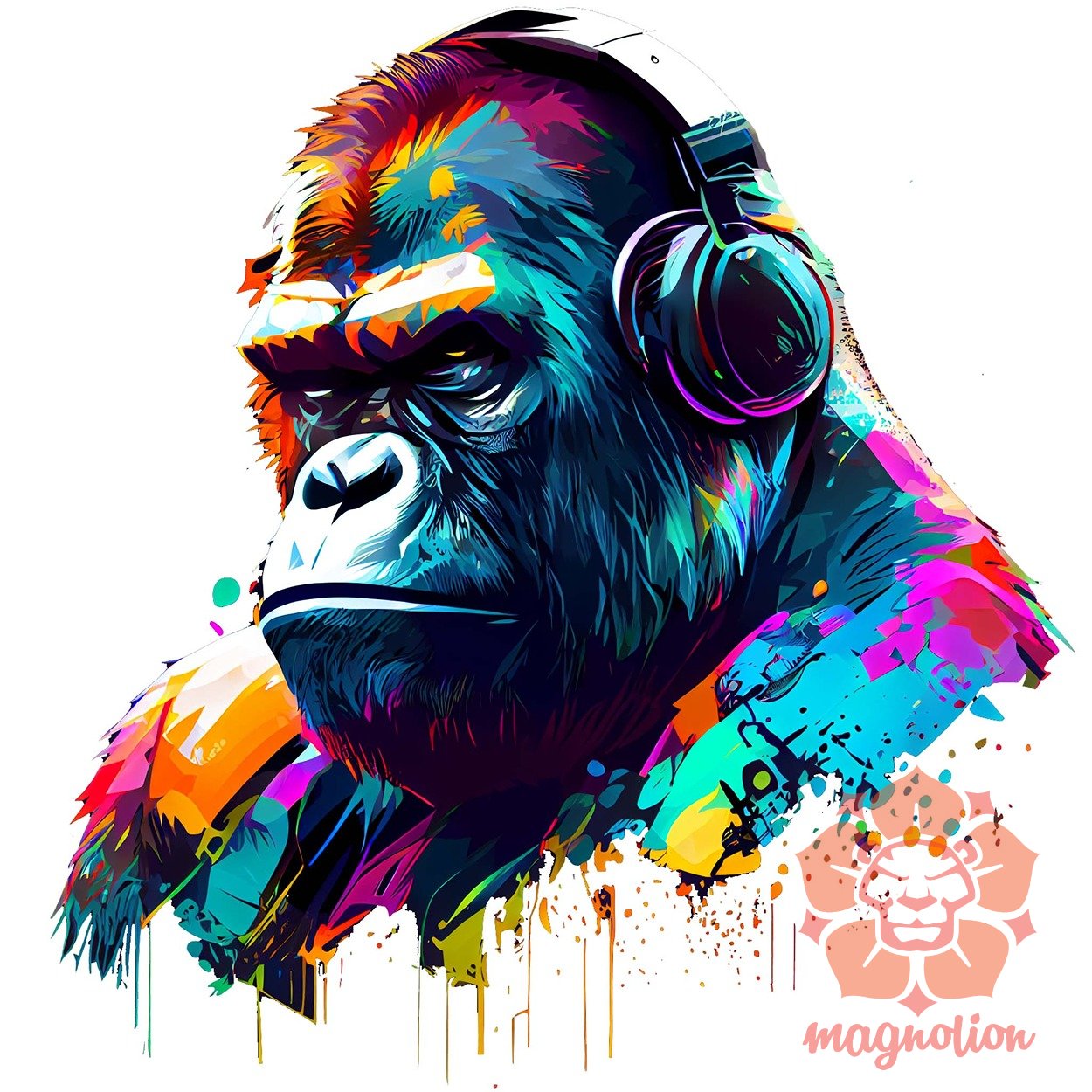 Gorilla zenét hallgat v2