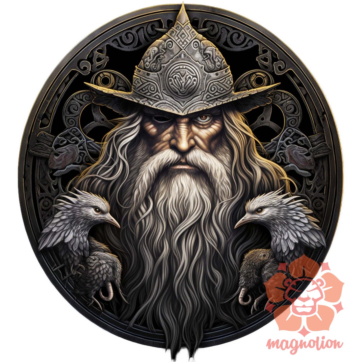 Odin és Hugin Munin amulett v4