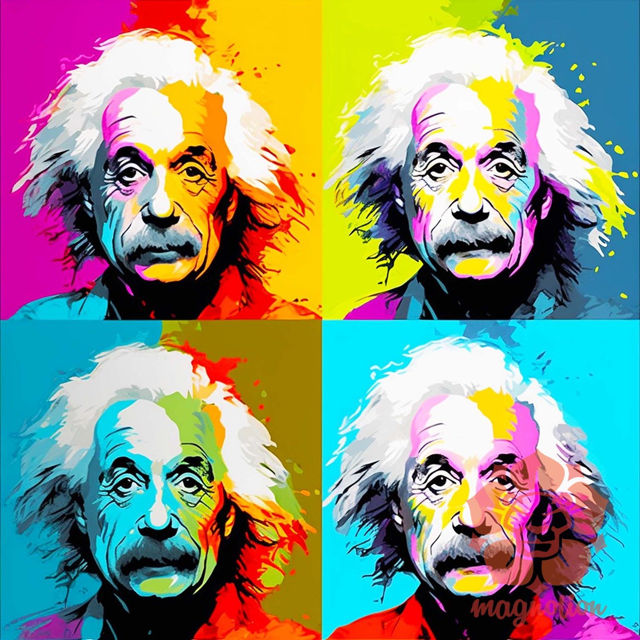 Pop art Einstein v10