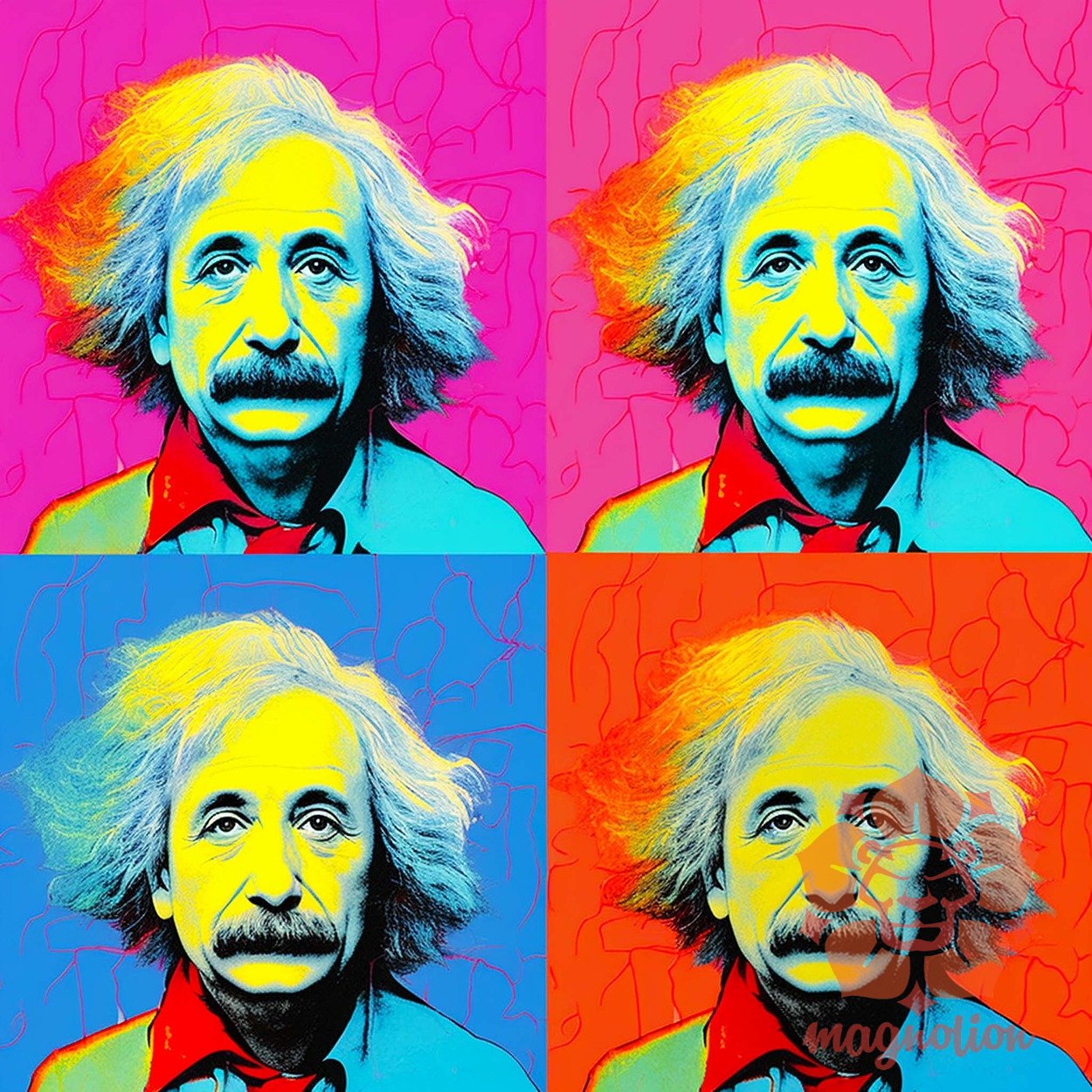 Pop art Einstein v9