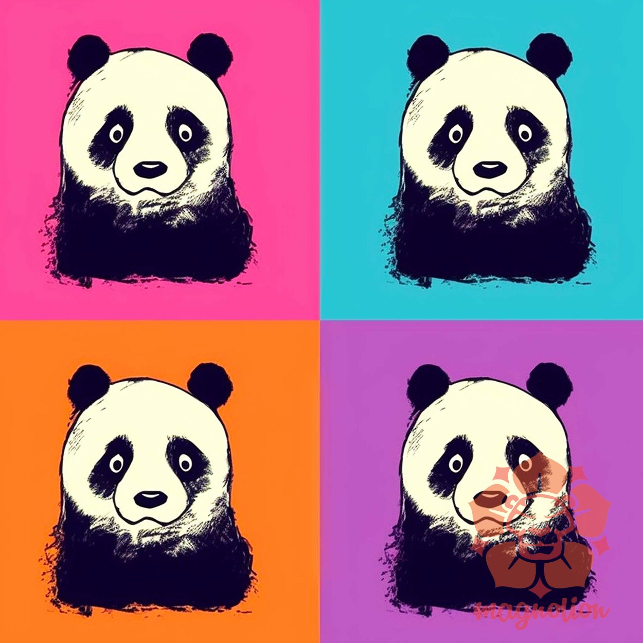 Pop art pandák v3