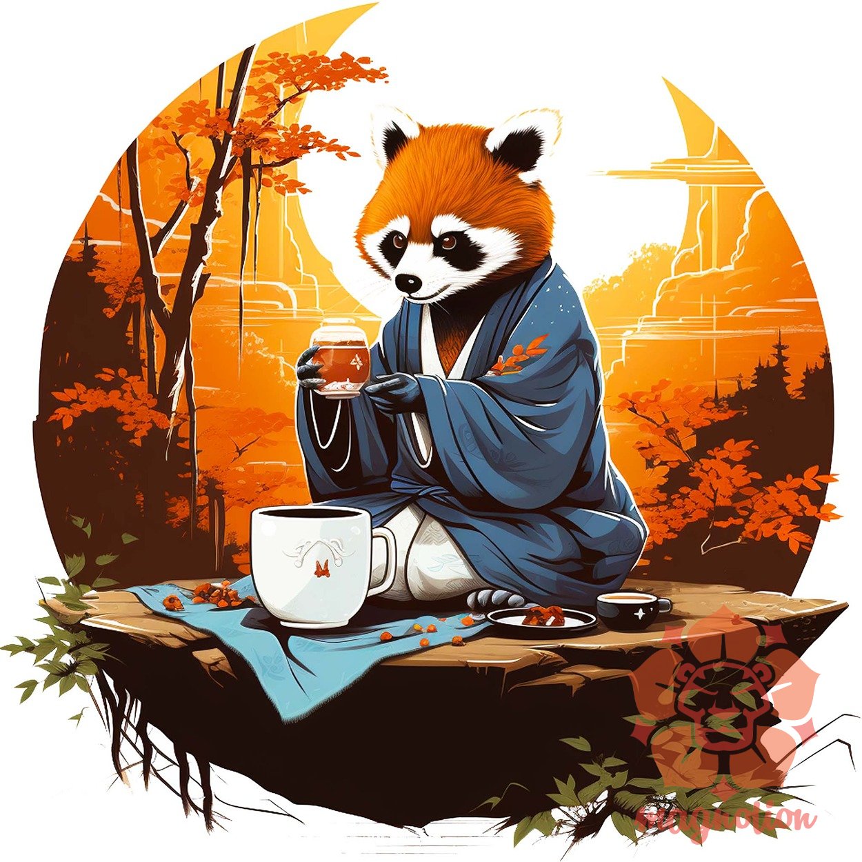 Vörös panda teázik v4