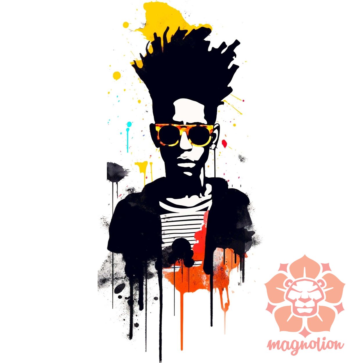 Basquiat béke és szeretet zseb v1