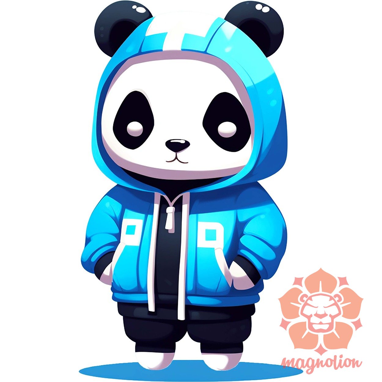 Kék panda srác zseb