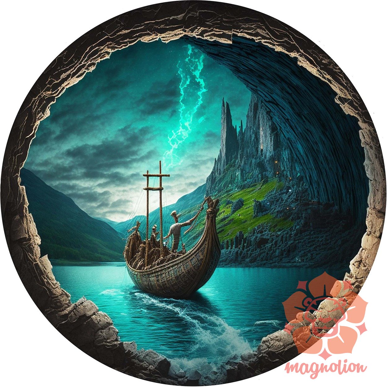 Viking hajó barlangban v1