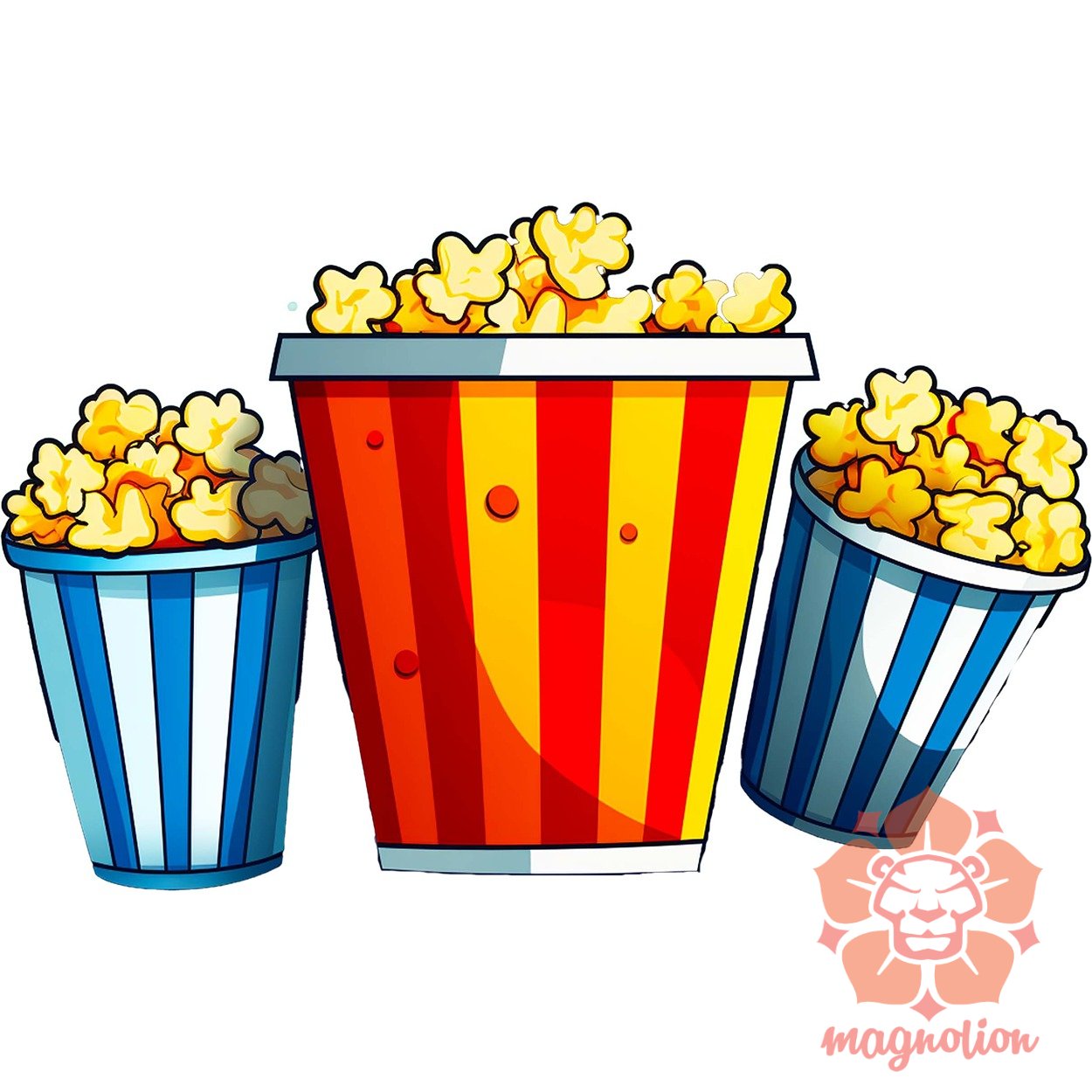 Pop art popcorn