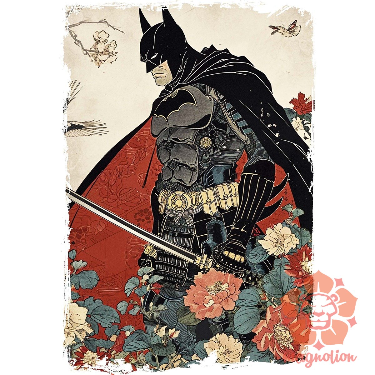 Vintage szamuráj Batman v2