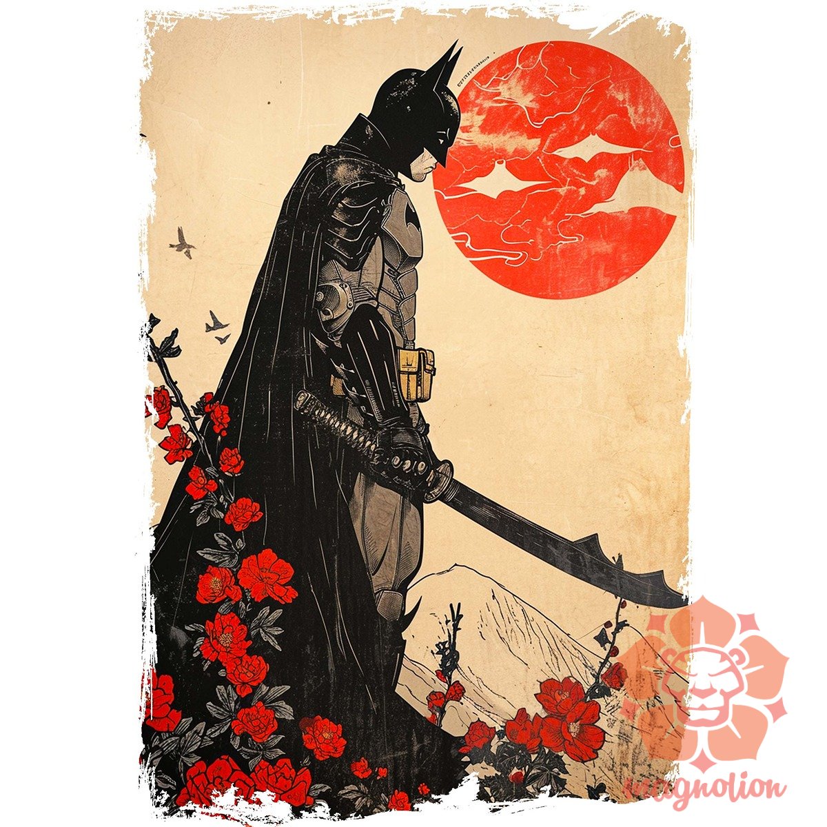Vintage szamuráj Batman v3