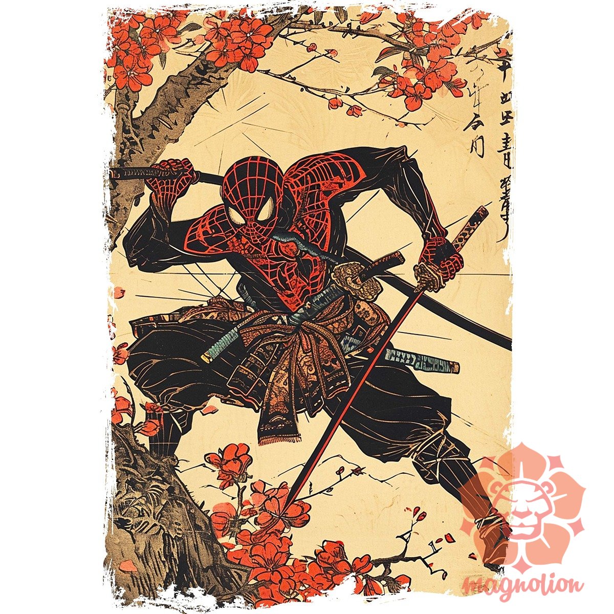 Vintage szamuráj Pókember v4