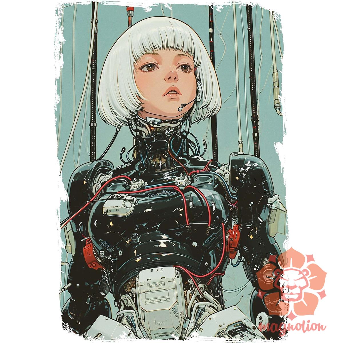 Anime kiborg lány v1