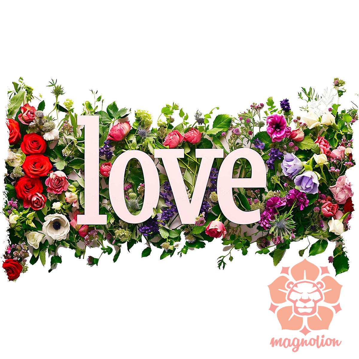 LOVE és virágok v1