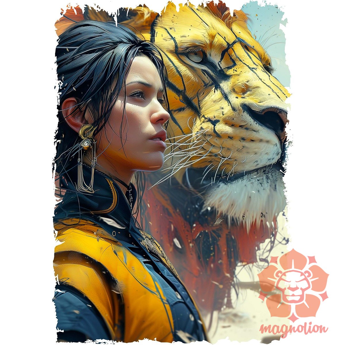 Nő és oroszlán v1