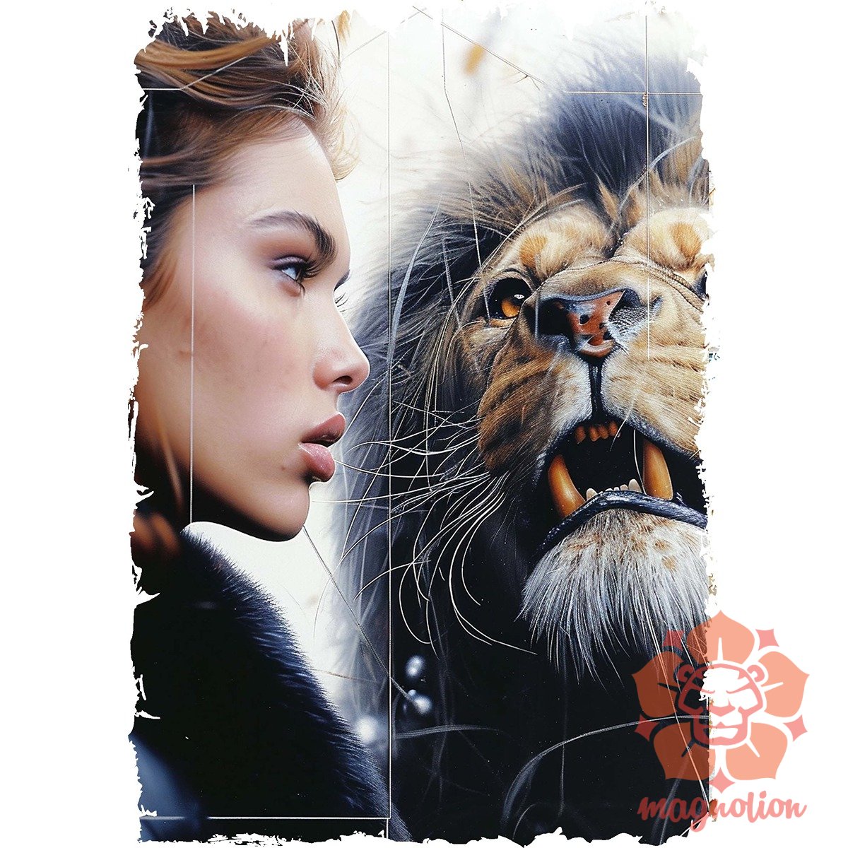 Nő és oroszlán v8