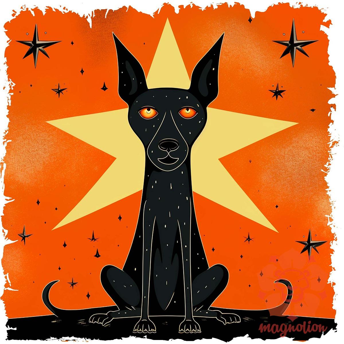 Fekete kutya csillagok között v5