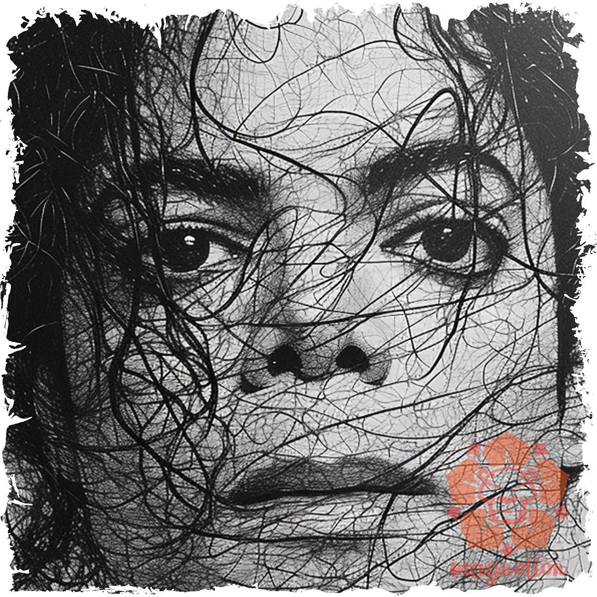 Michael Jackson rajz portré v4