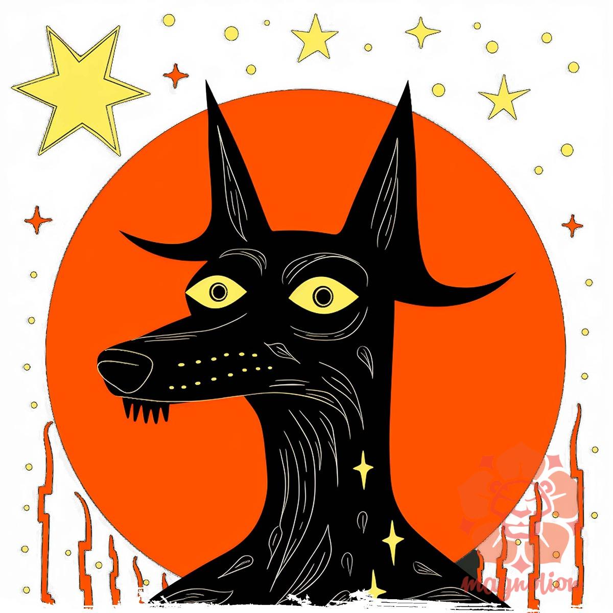 Fekete kutya csillagok között v3