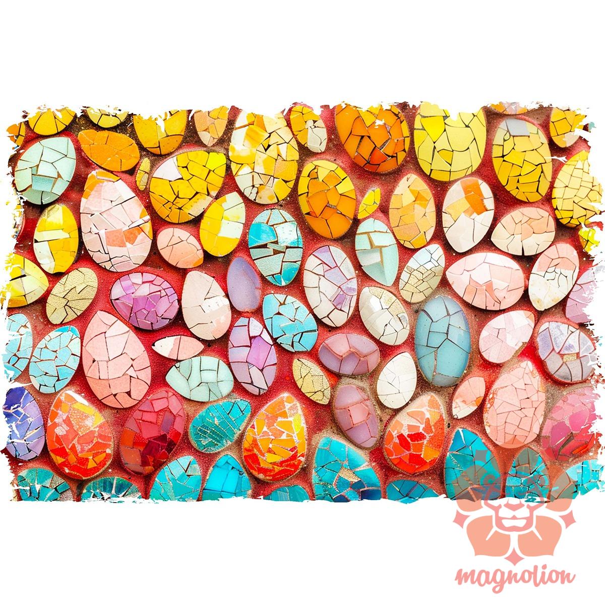 Mozaik húsvéti tojások v3