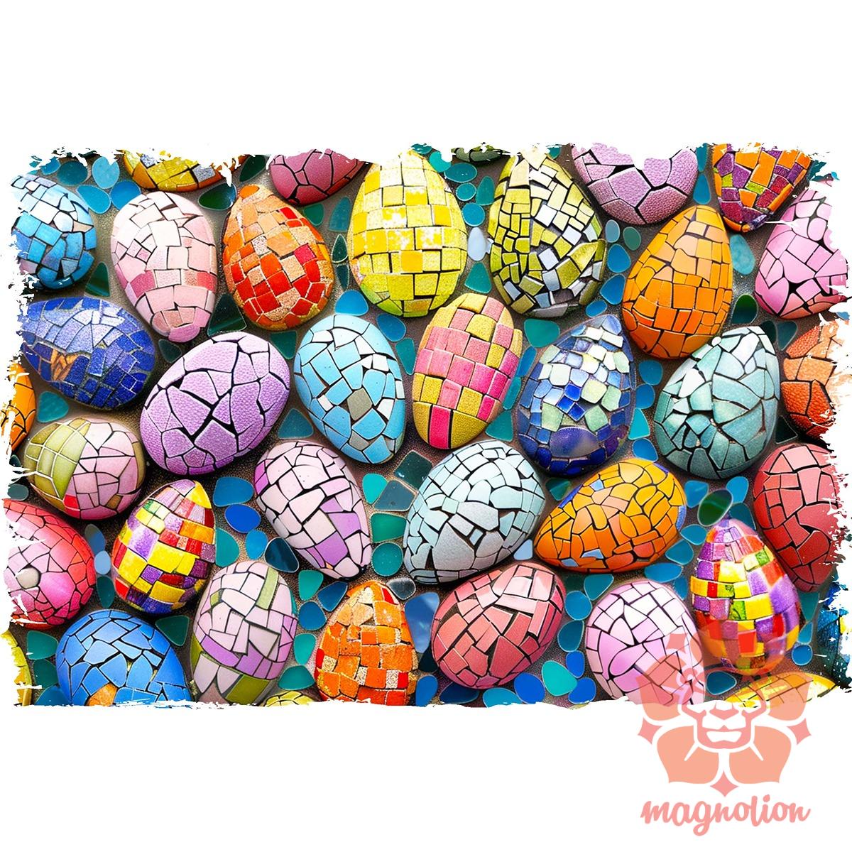 Mozaik húsvéti tojások v4