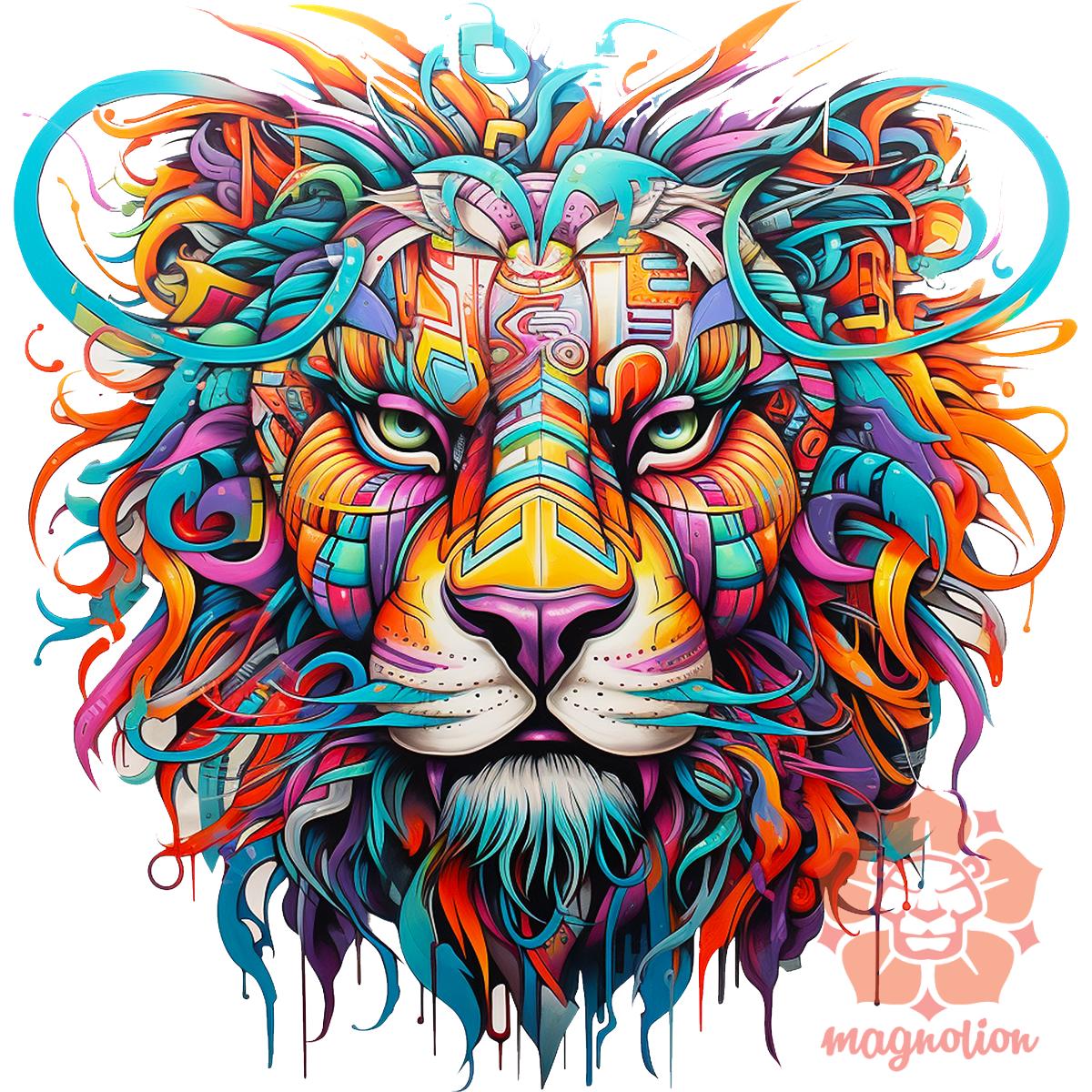 Graffiti oroszlán