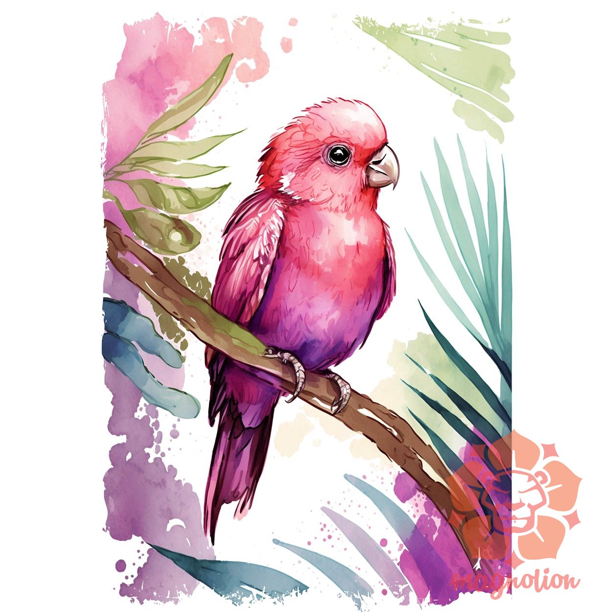 Rózsaszín madár v1