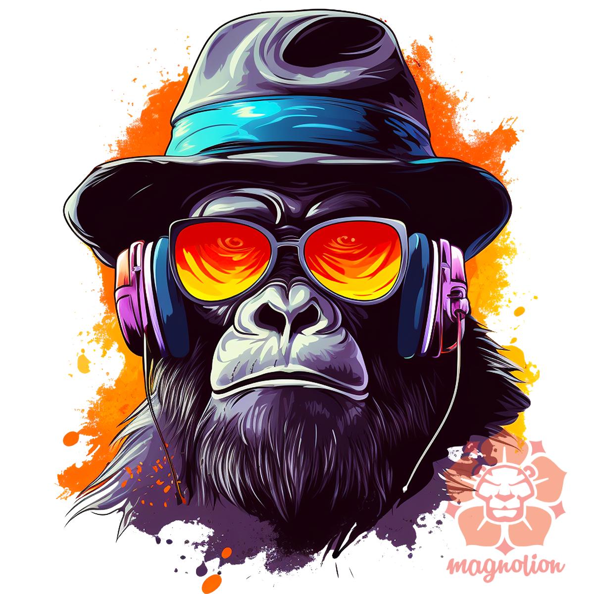 Gorilla zenét hallgat v10
