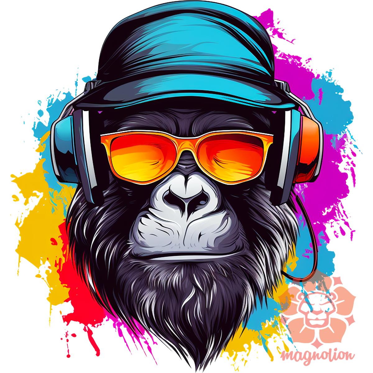 Gorilla zenét hallgat v3