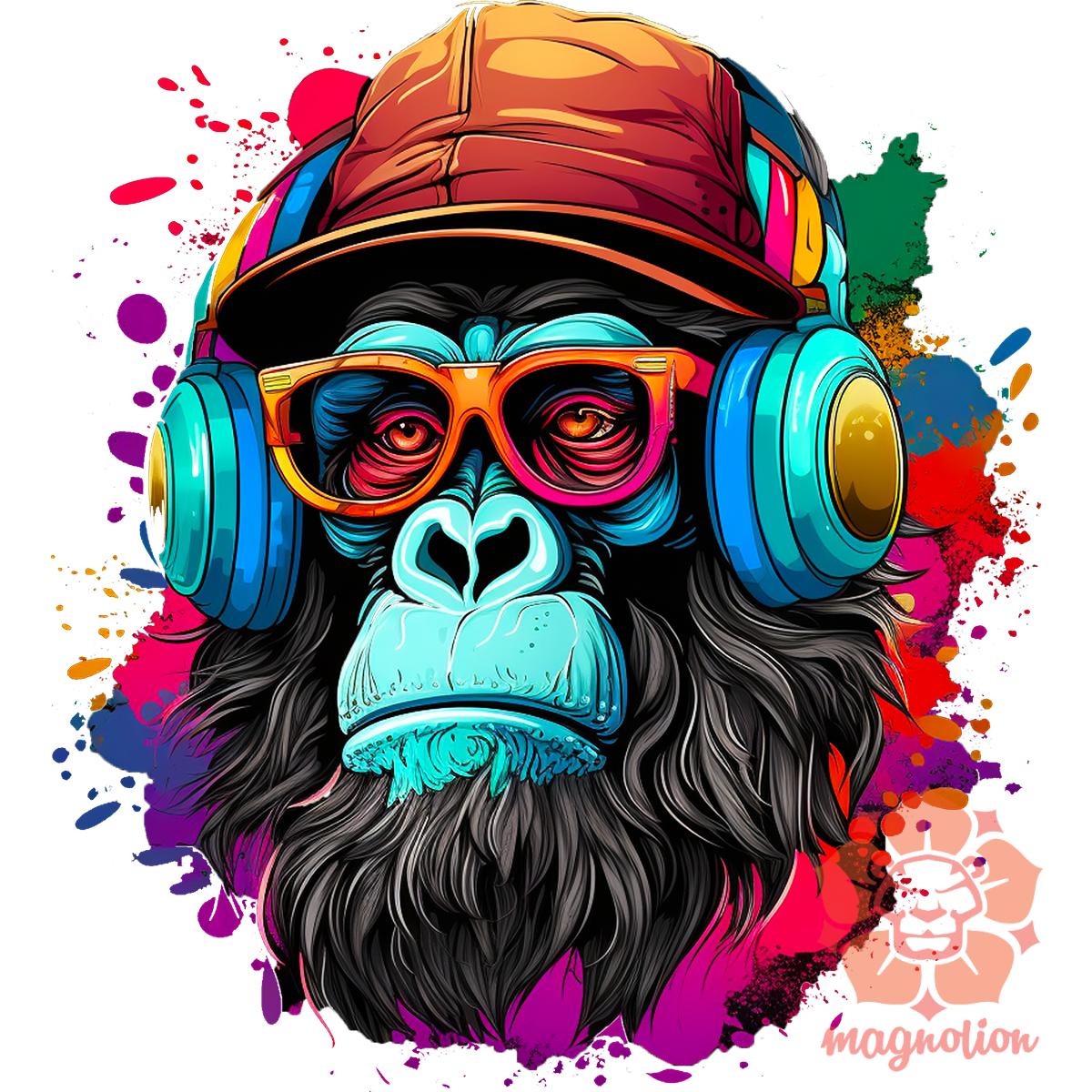 Gorilla zenét hallgat v7