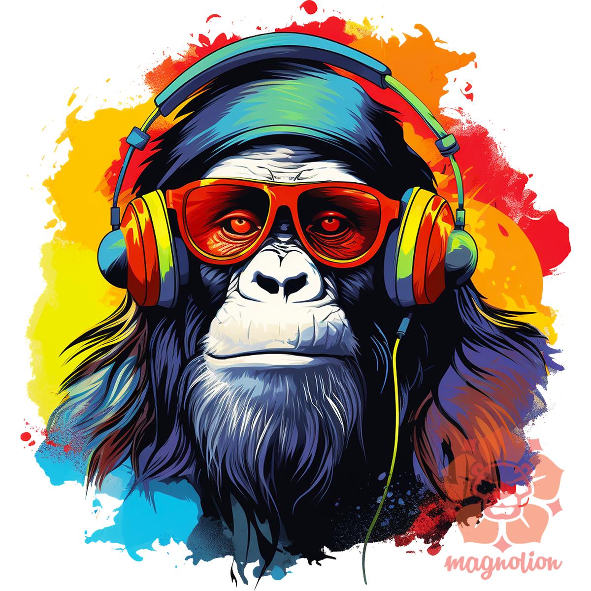 Gorilla zenét hallgat v8