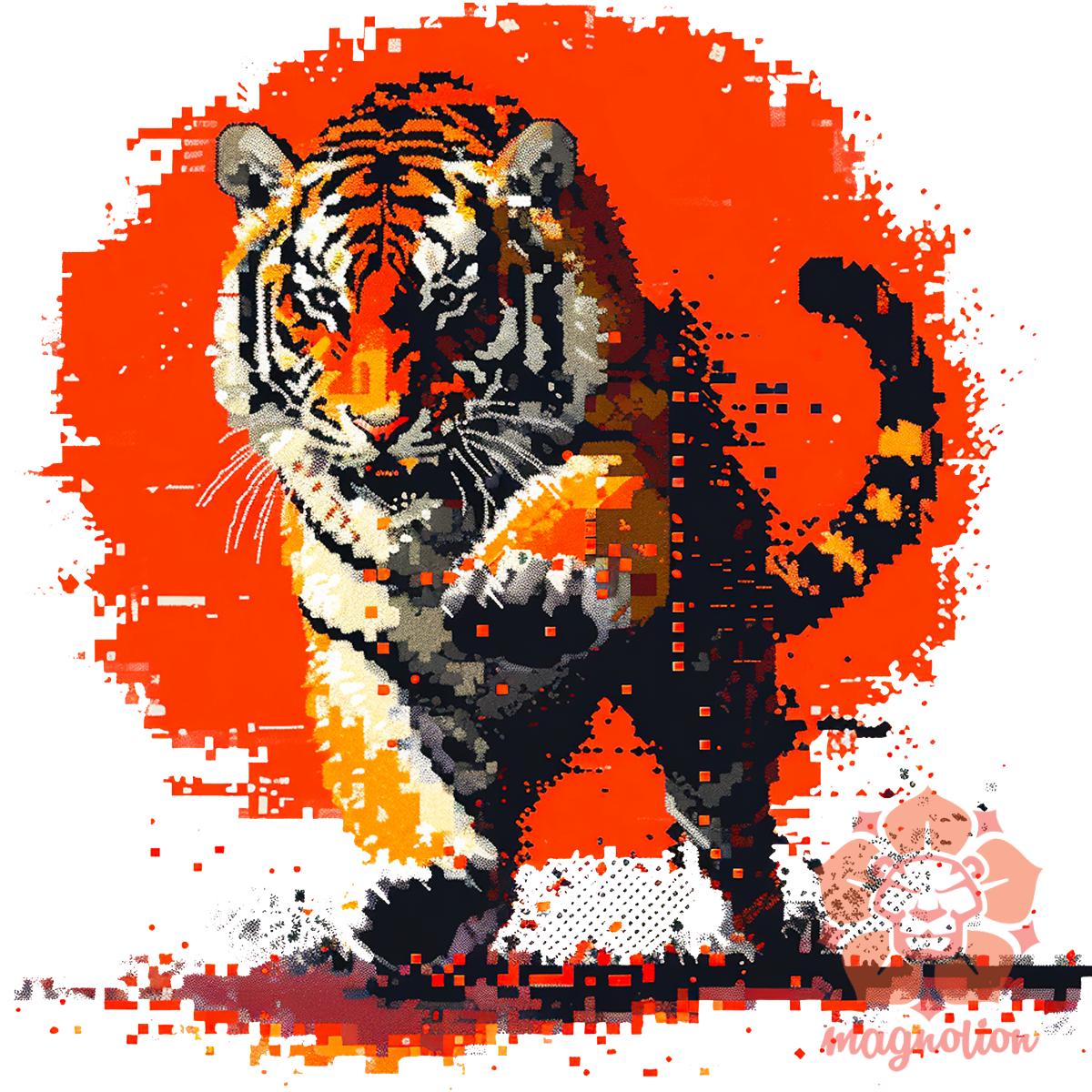 Pixelart kung fu tigris v2