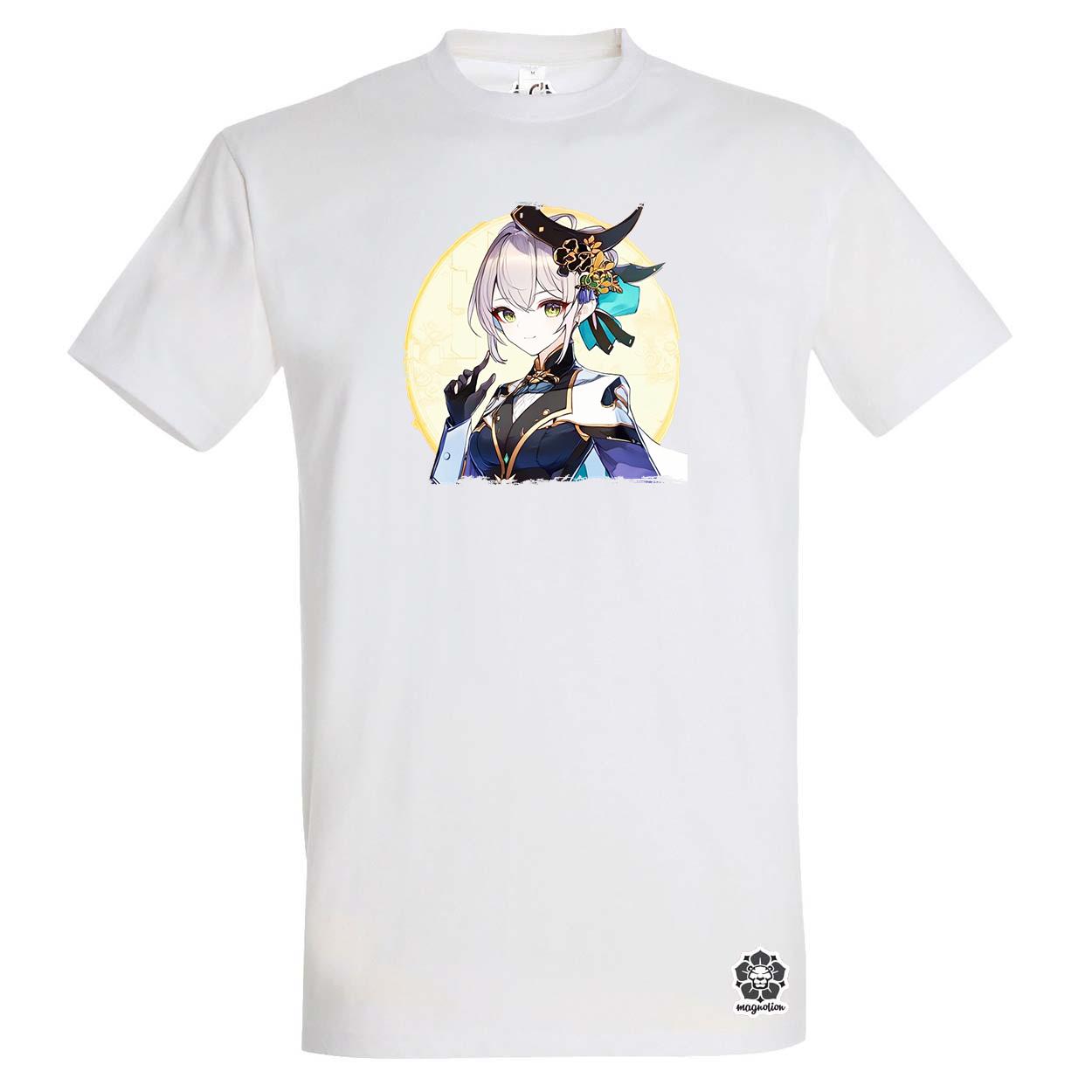 Anime lány portré v3 egyedi póló 