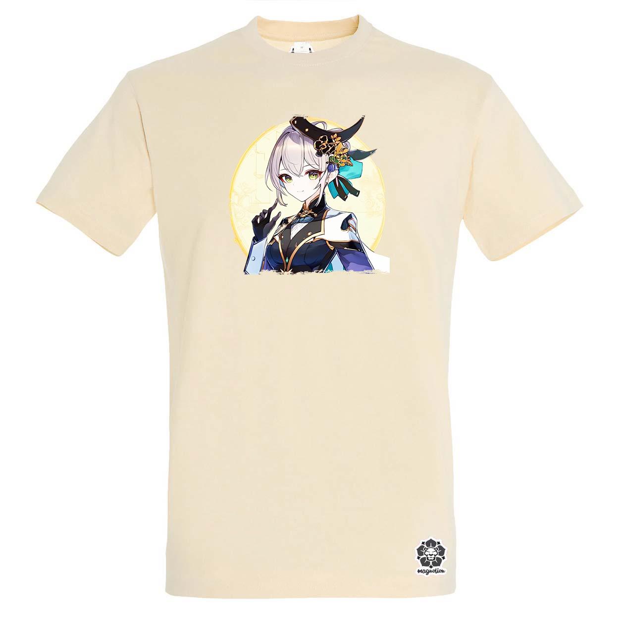 Anime lány portré v3 egyedi póló 