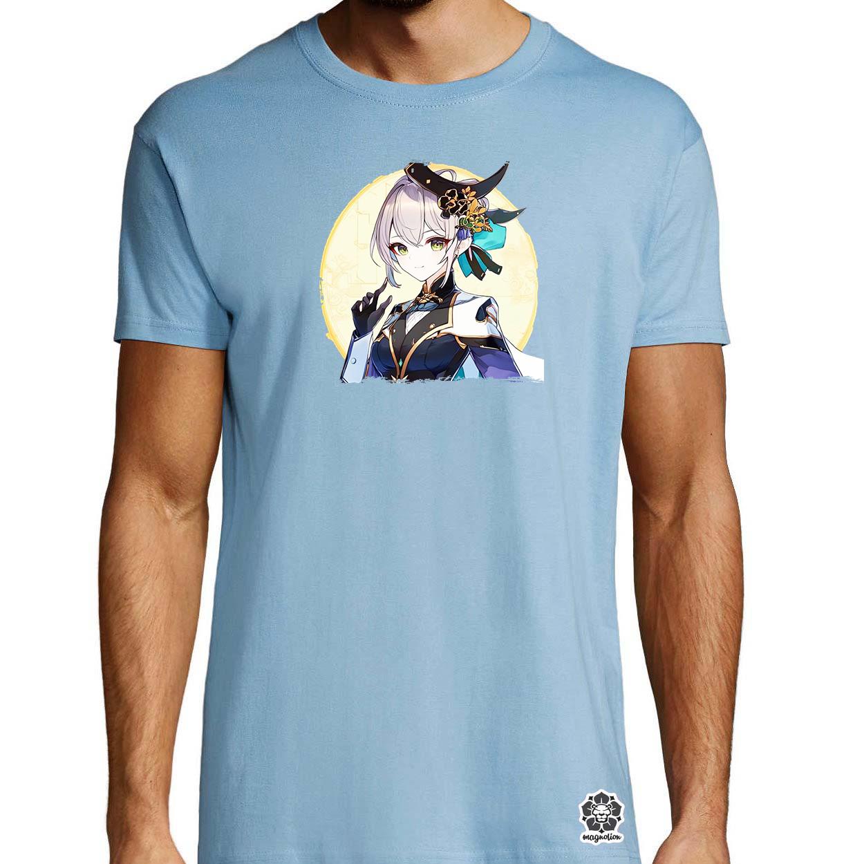 Anime lány portré v3 egyedi póló 