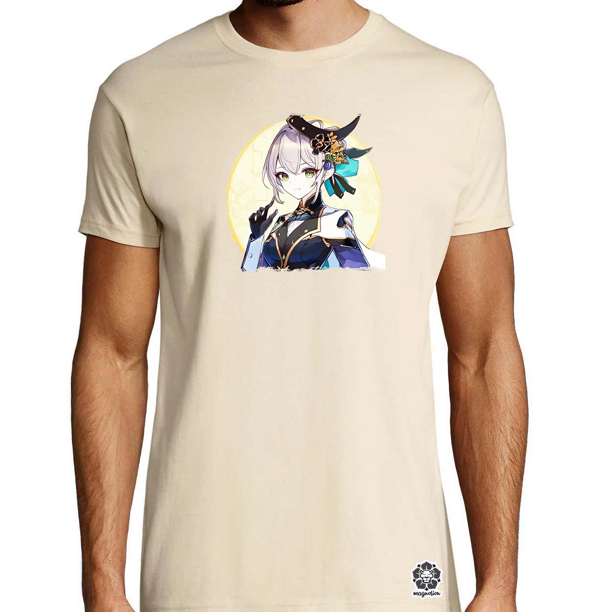 Anime lány portré v3 egyedi póló 