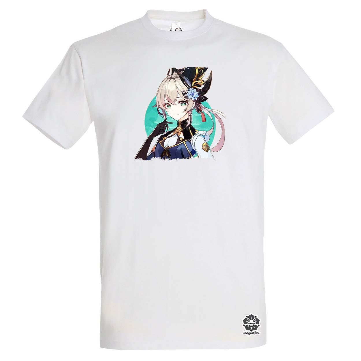 Anime lány portré v4 egyedi póló 