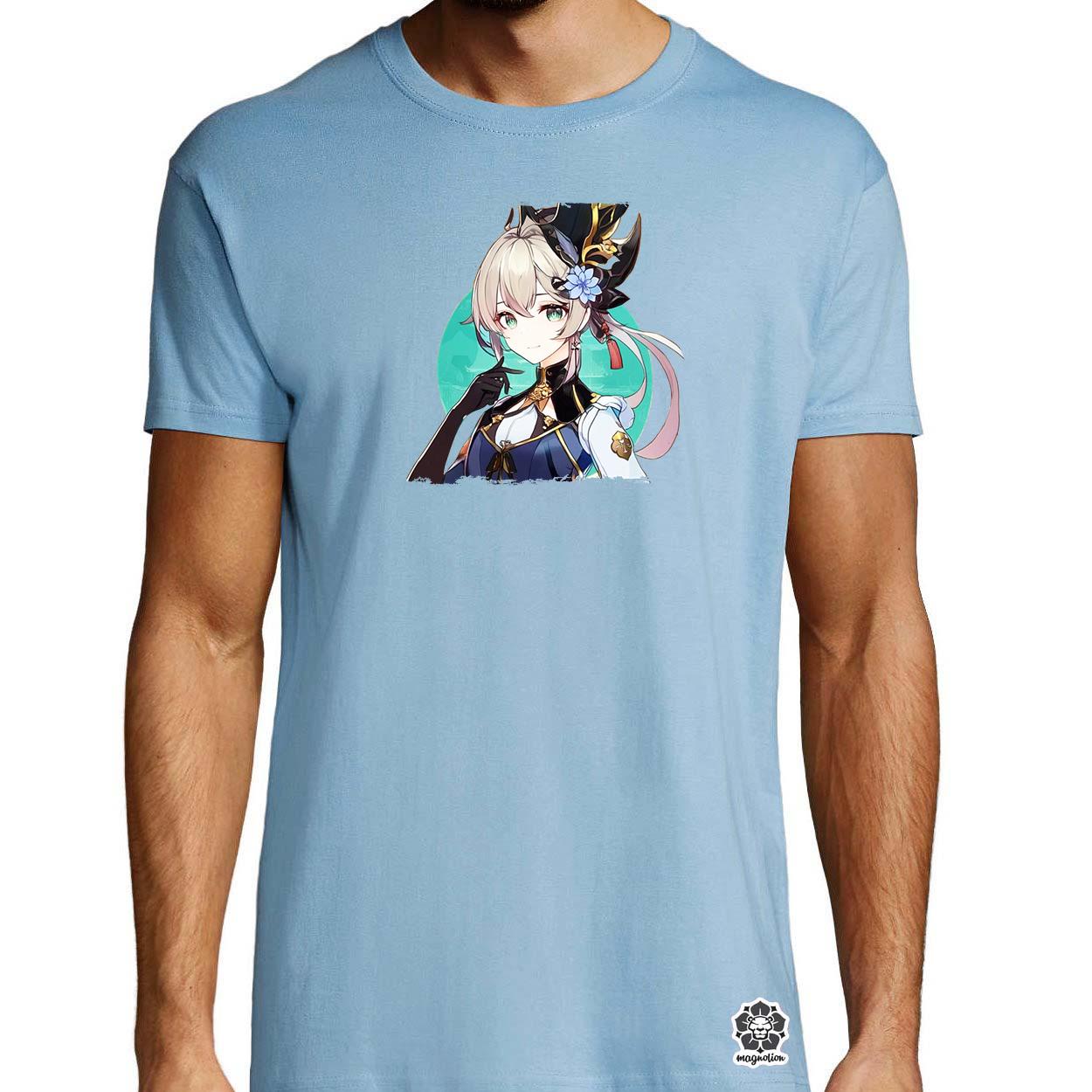 Anime lány portré v4 egyedi póló 